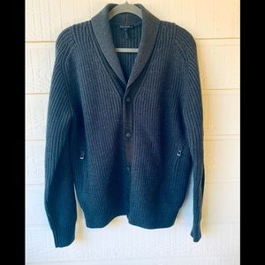 Aether Men Shawl Cardigan merino wool Size L